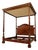 Theodore Alexander Althorp Collection Mahogany King Size Canopy Bed For Sale