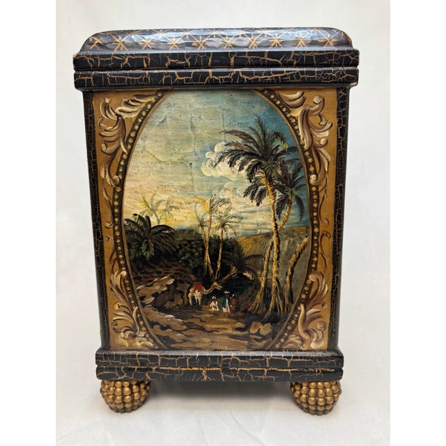 A monumental size vase created by the John Richard brand. The background is a chocolate brown color atop an alligator...