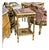 Luxury French Accent Side Table With Floral Marquetry & Curved Cabriole Legs For Sale