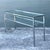 Vintage Chrome and Glass Console Table For Sale - Image 10 of 12