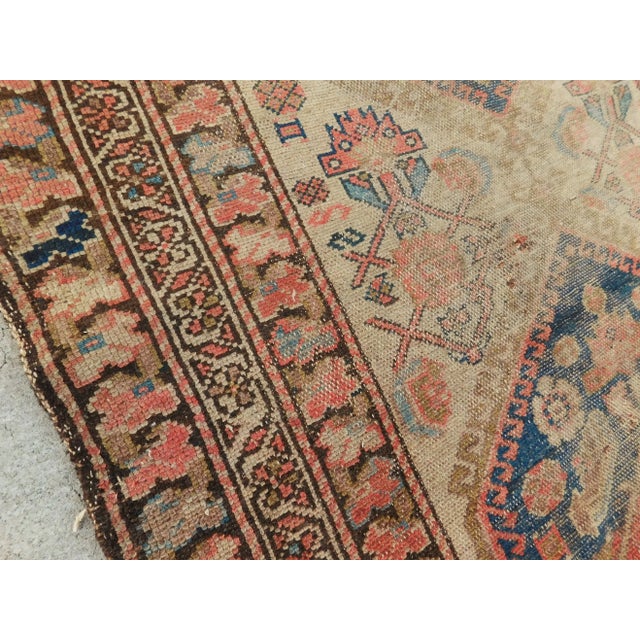 Hand Knotted Antique Persian Rug - 6'3"x 3'2" For Sale - Image 9 of 13