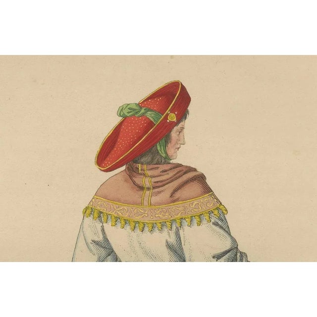 Mid 19th Century Renaissance Courtier, 1845, Paper For Sale - Image 5 of 10