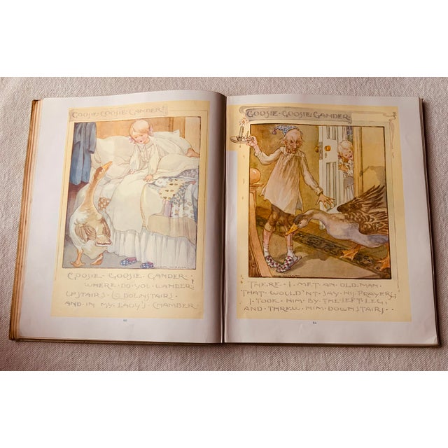 Antique the Old Mother Goose Nursery Rhyme Book For Sale - Image 14 of 16