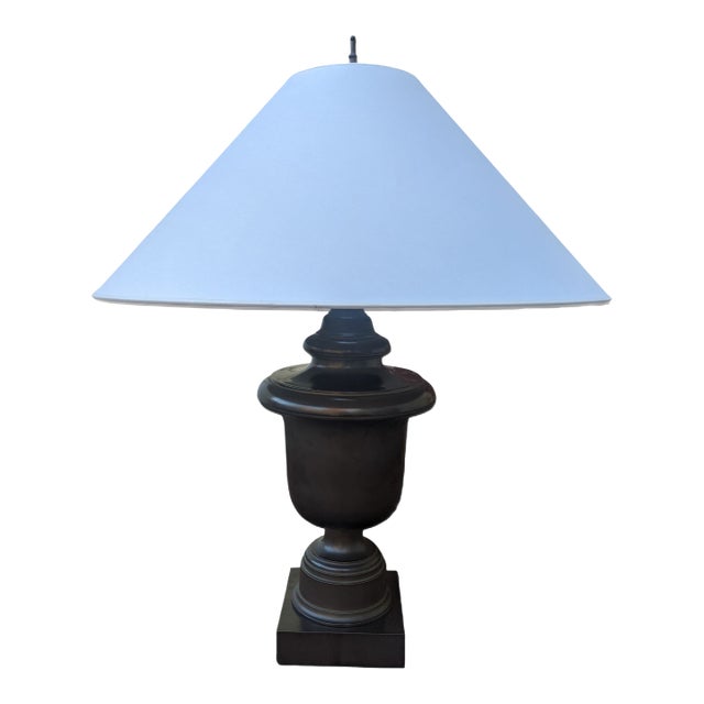 Robert Abbey Templeton Bronze Trophy Urn Table Lamp For Sale