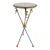 Italian Neoclassical Tripod Drinks Table Nickel and Brass 20th Century For Sale