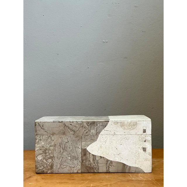 Wood Vintage Tessellated Stone Box For Sale - Image 7 of 14