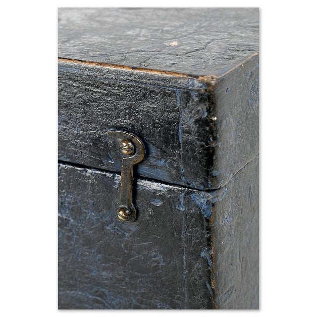 Rustic Box with Blue Patina For Sale - Image 6 of 7