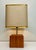 Mid-Century Teak Block Table Lamp Tarogo, Japan, 1980s For Sale - Image 4 of 16