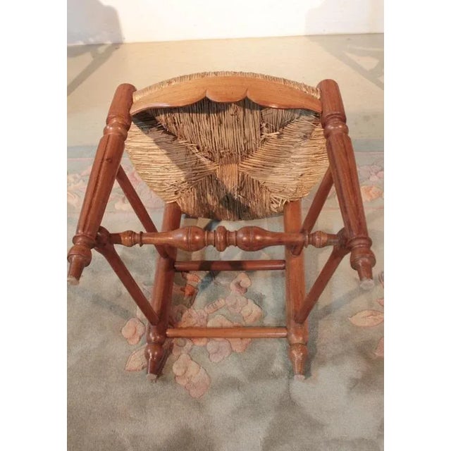 Wood Antique Cherry Dining Chairs, Set of 5 For Sale - Image 7 of 9