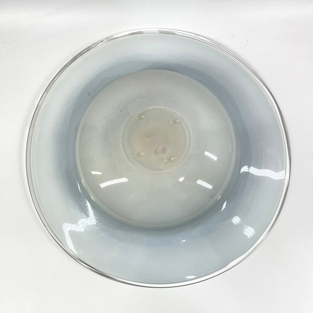 Late 20th Century David Garcia Postmodern Fused Art Glass Charger Display Bowl For Sale - Image 4 of 9