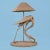 Boho Chic Flamingo Table Lamp Mario Lopez Torres For Sale - Image 3 of 9