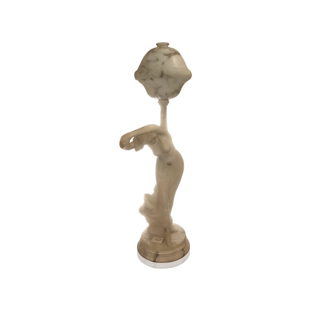 Late 19th Century French Art Nouveau Lamp Topless Dancer Circa 1880 For Sale - Image 5 of 5