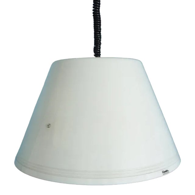Space Age White Pendant Lamp from Guzzini, 1970s For Sale