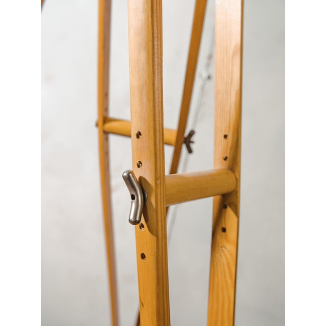 Black Hospital 3-Way Floor Lamp on Wooden Tripod, 2000s For Sale - Image 4 of 18