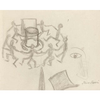 Mino Maccari, The Round Dance, 1936, Charcoal For Sale