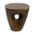 Modern Brass Bronzed Finish Hole Side Table For Sale In Los Angeles - Image 6 of 8