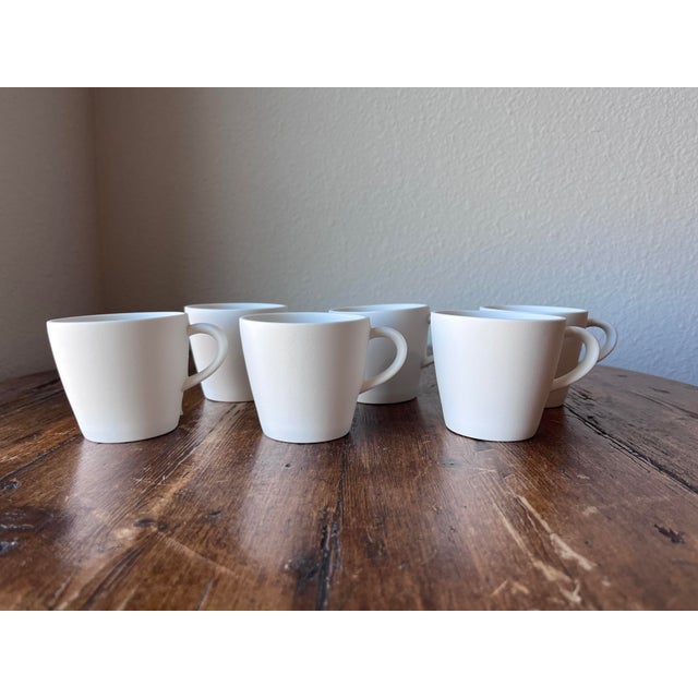 Villeroy & Boch Set of 6 - Villeroy and Boch Manufacture Rock Blanc Coffee Cup 7.5 Oz For Sale - Image 4 of 12