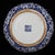 Blue and White Porcelain Lidded Tea Cake Jar, Interlocking Lotus Scroll Storage Canister For Sale - Image 4 of 9