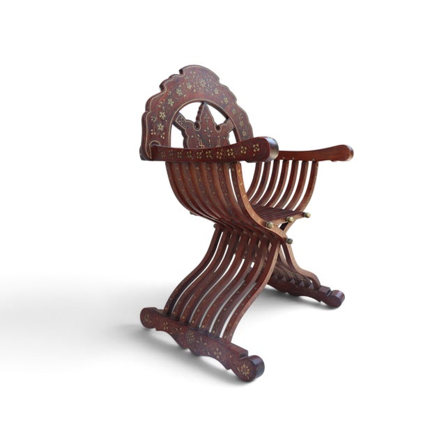 Vintage Savonarola Cedar Chair, 1950s For Sale - Image 6 of 18