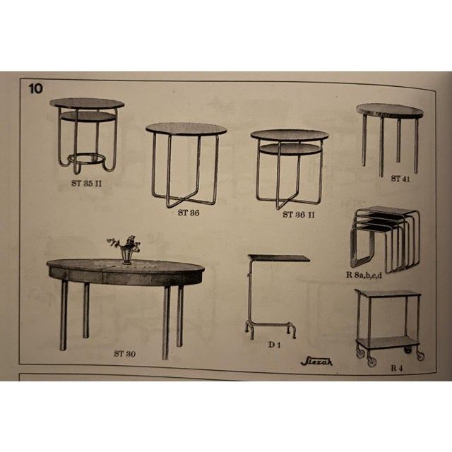 Vintage Bauhaus Tubular Steel Table by Marcel Breuer for Robert Slezak, CZK, 1930 For Sale - Image 11 of 17