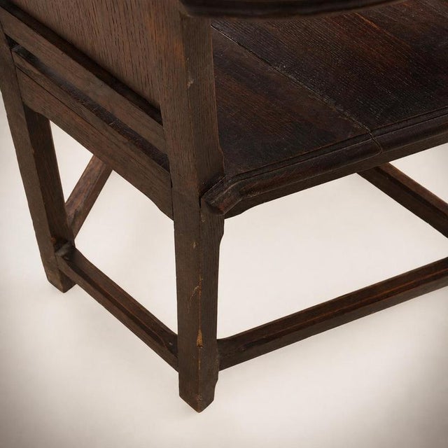 High Medieval Carved Wooden Armchair, France, 1900 For Sale - Image 6 of 10