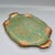 Italian Vintage Florentine Gilt Tray — Green & Gold Scalloped Scroll Design, Made in Italy For Sale - Image 3 of 7