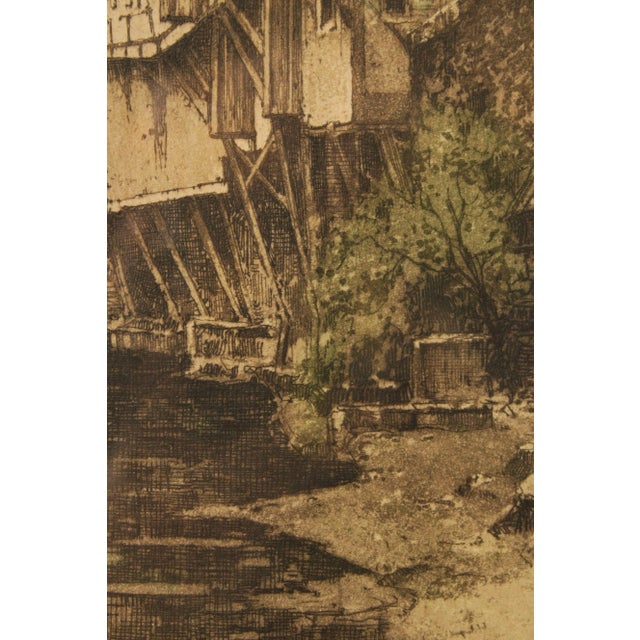 Josef Eidenberger (Austrian, 1899-1991), European Village Etching For Sale In Philadelphia - Image 6 of 13