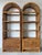 1970s 1970's Vintage Palm Beach Regency Style Arched Rattan & Glass Étagères – A Pair For Sale - Image 5 of 18