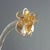 Venetian Blown Glass Wall Lights with Gold Shades, Set of 2 For Sale - Image 4 of 10