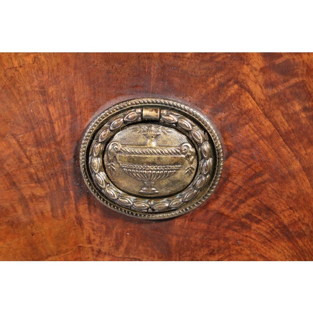 Brown Continental Restauration Mahogany Chest of Drawers For Sale - Image 8 of 11