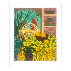 "The Veranda" Hand-Numbered Serigraph by Jan Dorion Whitney Circa 1992