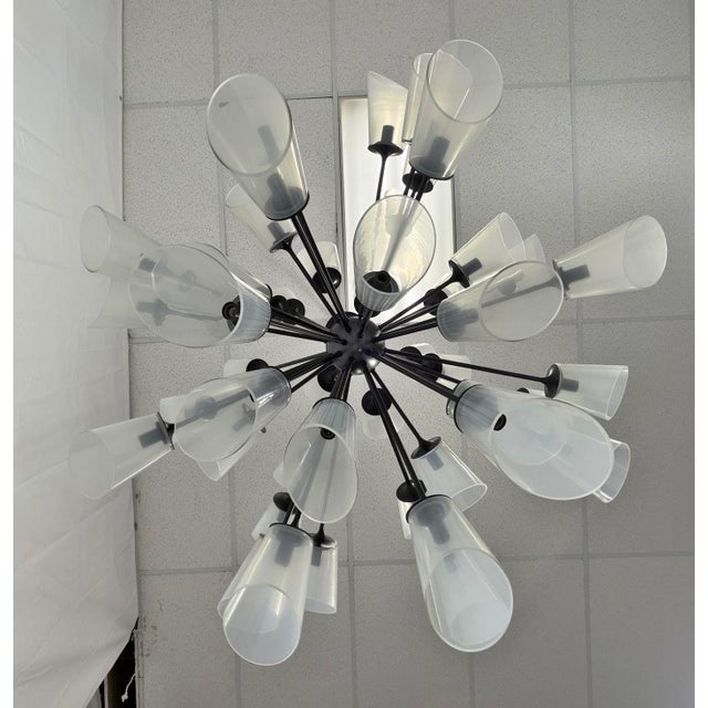 48 Arm Sputnik Chandelier by Remains Lighting, Bronzed Finish, American Modern For Sale In Los Angeles - Image 6 of 18