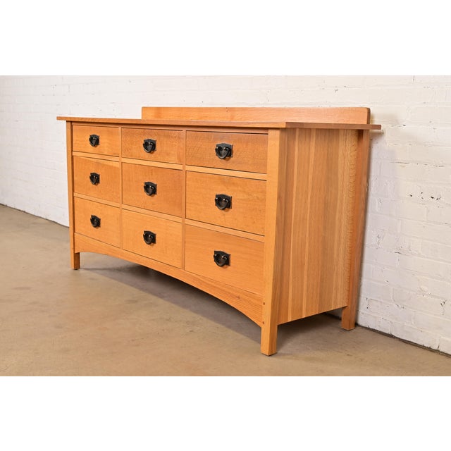 Stickley Harvey Ellis Collection Mission Oak Arts & Crafts Nine-Drawer Triple Dresser For Sale - Image 15 of 15