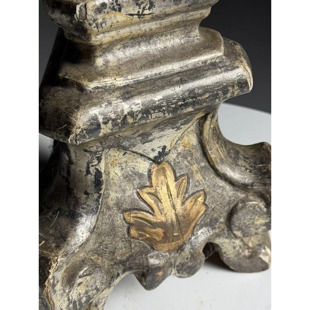 Silver Italian Candlestick, 18th Century For Sale - Image 8 of 18
