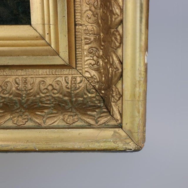 Deep First Finish Giltwood Deep Frames With Child Portrait Prints C1880 - Set of 2 For Sale - Image 11 of 18