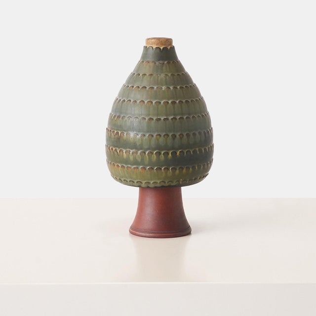 Mid-Century Modern 1950s Farsta Vase by Wilhelm Kåge For Sale - Image 3 of 6
