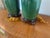 Contemporary Vintage Green Glazed Ceramic Urn Lamps With Sculptural Fruit Handles - a Pair For Sale - Image 3 of 8