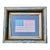 Rare and Fine Antique American Flag 1912 Staggered 48 Star Glazed Cotton in Antique Gilt Frame For Sale