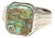 10kw Art Deco Ostby & Barton Turquoise Matrix (5.0) Ring For Sale