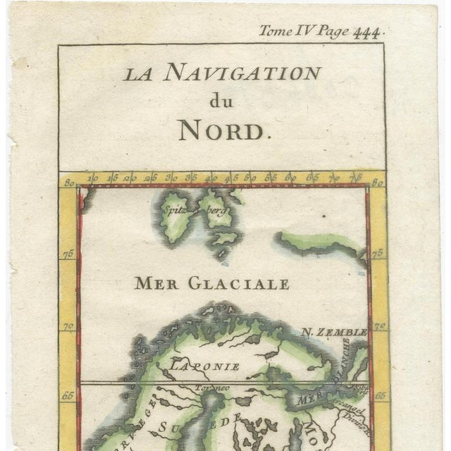 Antique Miniature Map of Scandinavia & the Baltic Sea, Northern Navigation, 1732 For Sale - Image 5 of 10