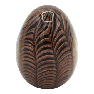 Mid-20th Century Barovier & Toso, Murano Art Glass Egg Paperweight For Sale