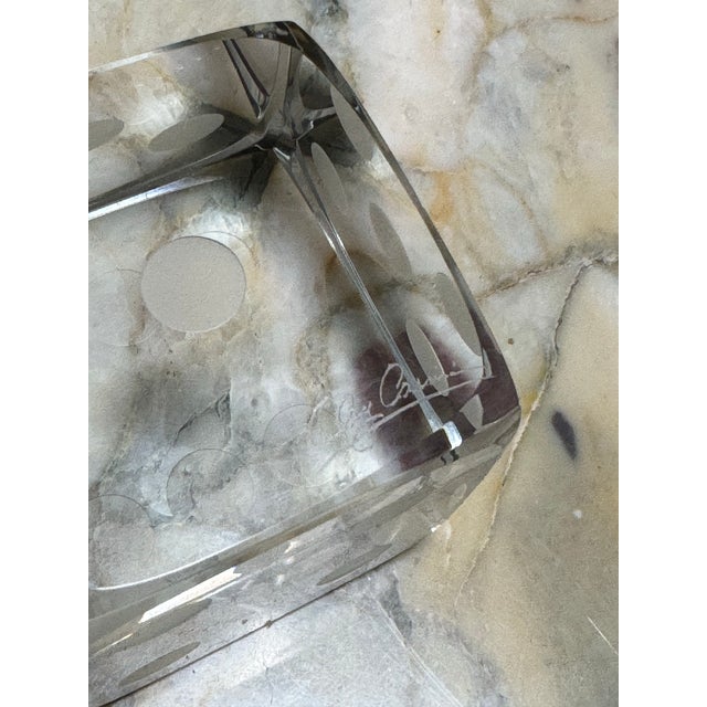 Oleg Cassini Crystal Dice by Oleg Cassini Paperweight For Sale - Image 4 of 4