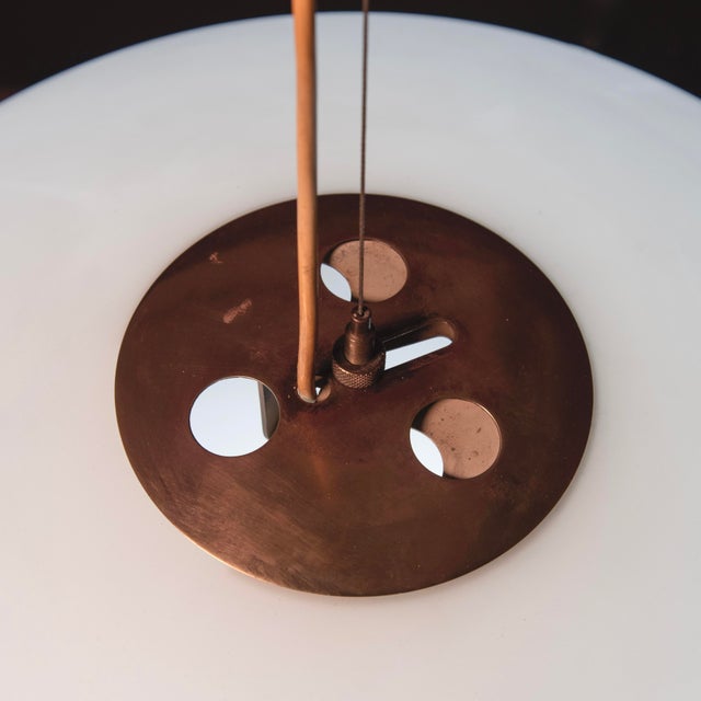 Original Glass Ceiling Light by Gaetano Scolari for Stilnovo, 1953 For Sale - Image 14 of 16