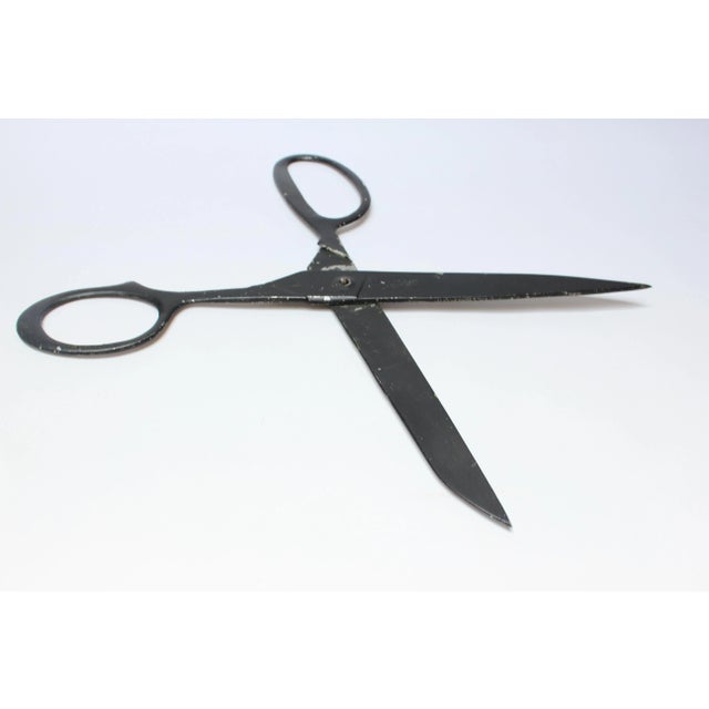 Mid-Century Modern Vintage Metal Oversized Display Scissors For Sale - Image 3 of 11