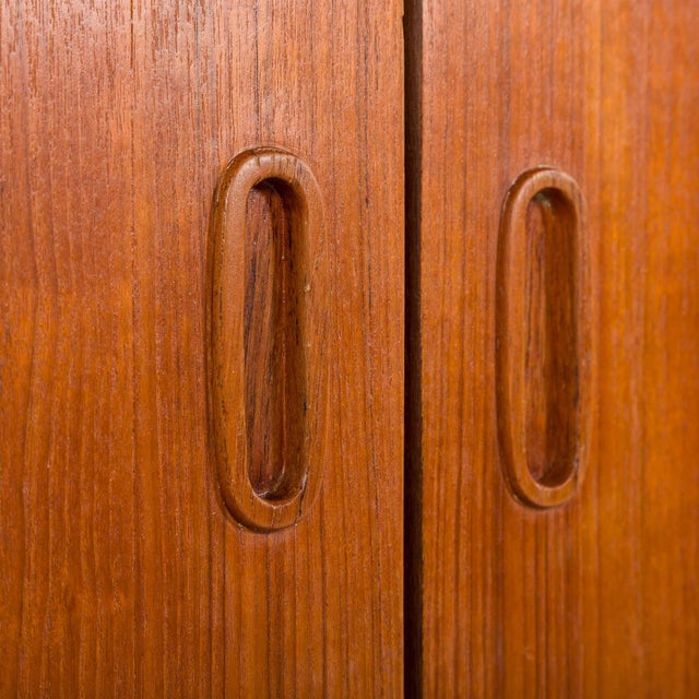Mid-Century Danish Teak Wardrobe, 1960s For Sale - Image 9 of 15
