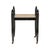 Contemporary Swan Vanity Bench - Black For Sale - Image 3 of 4
