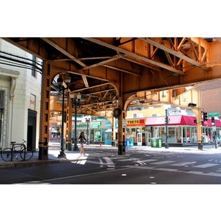 "Under the L Tracks" Photograph - 24" x 18" For Sale