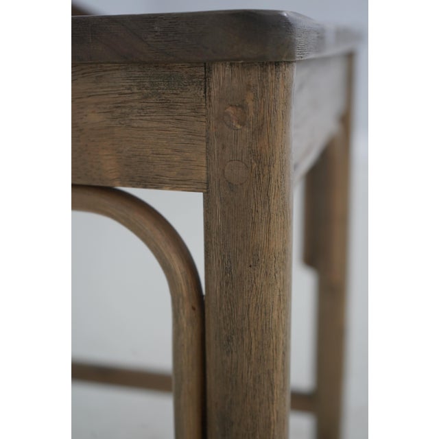 Set of 4 Bistro Walnut Counter Stools or Chairs For Sale - Image 14 of 18