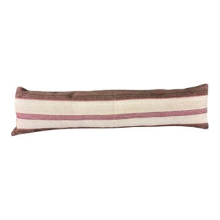 Turkish Hemp Pillow Cushion Natural Beige Brown Cushion Cover 12x46 For Sale