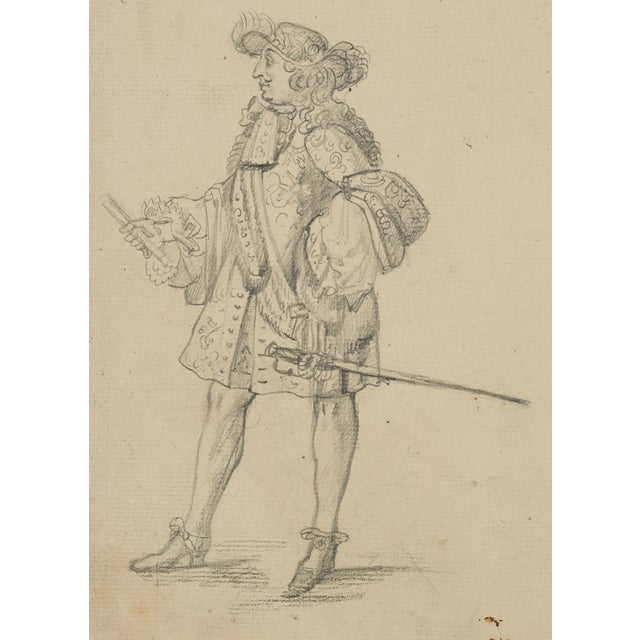 Francis Nobleman, Costume Study, 19th-Century, Pencil For Sale